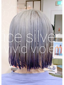 ヘアメイク マルナ 大通店(HAIR MAKE MALUNA) 【MALUNA 神】ice silver × violet