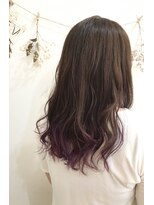 ノルン バイ シェリッシュ(Norn by sheriche)&nbsp;パープルグレージュ×裾カラーパープル