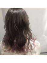 アース コアフュールボーテ ふじみ野店(EARTH coiffure beaute)&nbsp;ホワイトピンクインナーカラー