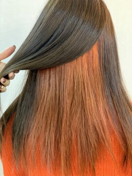 リーベ 秋津店(Liebe) オレンジ系インナーカラー