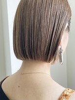 レーヴバイロンド 仙台(Reve by Lond)&nbsp;イメチェン外ハネボブホワイトブロンドワイドバング髪質改善仙台