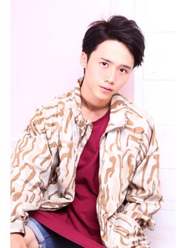 ノアランス 池袋(noah rance) かき上げヘア サイドパートグラデーション 七三オールバック