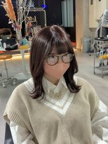 キッススワン(KISS SWAN)&nbsp;【韓国風レイヤーカット×レッドブラウン】札幌美容室