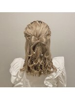 ヘアセット アリエス 新宿駅前店(aries)&nbsp;立体リボンハーフアップ♪