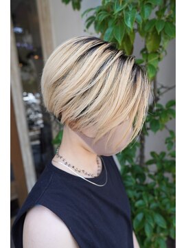 ボアップ 京橋店(boappu) #バレイヤージュ#ケアブリーチ#ブロンドカラー#ベージュ