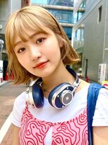 アフロートリノ(AFLOAT Leino)&nbsp;【修】20代30代40代◎透明感カラー×韓国切りぱなしボブ