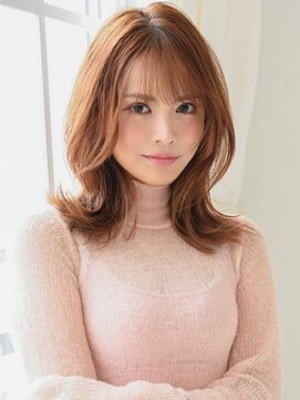 アグ ヘアー ネイビー 鶴岡東原店(Agu hair navy) 《Agu hair》顔周りレイヤー×美人ワンホンミディ
