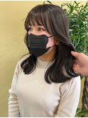 韓国風くびれミディ 透明感ダークグレージュ
