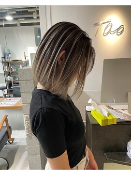 タオ 河原町(Tao) ボブとバレイヤージュ