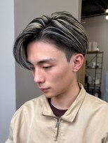 エルマーク(L-MARK)&nbsp;ハイライトメッシュダブルカラーホワイトメッシュバレイヤージュ