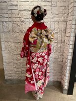 ルッソ チアロ(Lusso chiaro)&nbsp;☆着物ヘアアレンジ　アップスタイル☆/30代40代50代