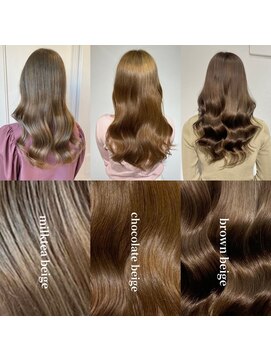 へアメイクワンプラス 四日市(HAIR MAKE ONEplus) 10代20代★大人かわいいダブルカラーブリーチミルクティーカラー