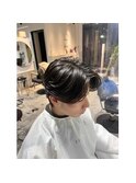 MEN'SHAIR/アップバング/ハイライト/束感ショート/波巻き
