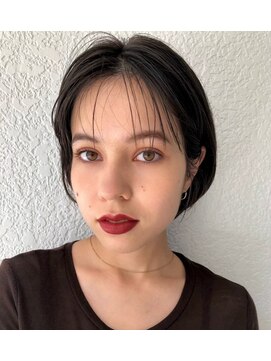 アンドレイ 表参道(andrey) [ANDREY]グレーベージュ/レイヤーロング/前髪パーマ黒髪カタログ