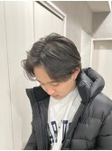 MEN'S HAIR/カルマパーマ/マッシュパーマウルフアッシュブラック