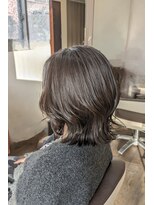 レクリエ(Re:crea) ミディアム×グレージュカラー