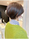 福山人気チョコレートブラウンくびれショート小顔骨格補正20代夏