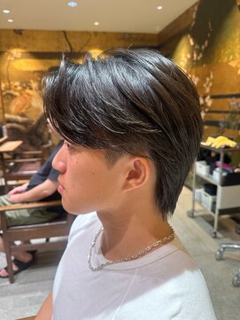 インアンドヤング(in&yang) センターパート/ニュアンスパーマ