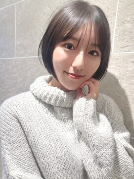 サンド ミュウ 横浜店(sand mieu) ボブディオリーブベージュ髪質改善縮毛矯正フェイスレイヤー