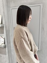 ヨーク(YOKE)&nbsp;YOKE 切りっぱなしボブ結べるボブ縮毛矯正ぱつっとボブ髪質改善