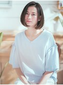 かきあげバングｘ耳かけ大人美人切りっぱなしボブtk3大宮