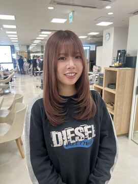 ケンジ 平塚ラスカ店(KENJE) レイヤー/ワンホンレイヤー/韓国レイヤー/ピンクベージュ/平塚