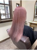 ハイトーン 10代 20代 ブリーチ ミルクティーピンク ピンク
