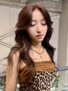 フェブミエル(fev miel) レイヤーカット×巻き髪スタイル