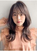 薄めバングシースルーバング前髪うる艶髪うるツヤ#340f0515