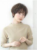 束感ショート/ワイドバング/ハイライトカラー
