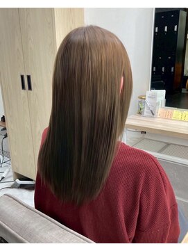 ミエル ヘア 新宿(miel hair) オリーブベージュ☆ブリーチカラー　【新宿】