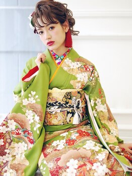 ゲッカビジン(GEKKABIJIN)の写真/六本木2分★結婚式,二次会などのイベントも専門店にお任せ♪[着付+ヘア¥15000~/レンタル+着付+ヘア¥30000~]