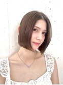 ぷつっとボブ切りっぱなしボブショートボブボブ
