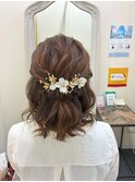 ハーフアップ