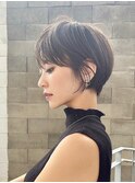 小顔×ひし形シルエット　大人のくびれショートボブ