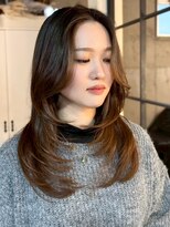 ジィルム(XELM) 韓国レイヤーカット/ブリーチ/レイヤーカット/ハッシュカット/