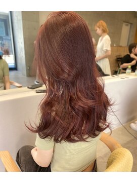 キーチェ 梅田中崎町(keych) レイヤーカット/透明感カラー/ミディアム/大阪梅田/中崎町