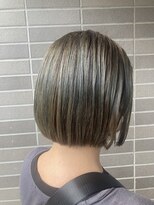 オーガニックマインド 坂戸 鶴ヶ島(organic+mind)&nbsp;冬の◎小顔見せ大人オリーブグレーボブ×透明感