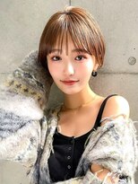 ギークス(GEEKS) 【GEEKS渋谷】ウォームベージュ/春カラー/大人ショートボブ/小顔