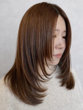 コタ 水戸(COHTA) レイヤーカットミルクティーベージュブリーチなしダブルカラー