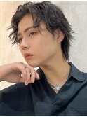 men's/メンズ/フェザーパーマ/黒染め/韓国