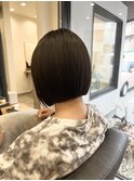 パツっと切りっぱなボブ◎×地毛風ストレート
