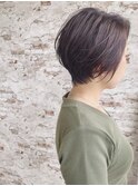 小顔に見せるヘアワンサイドショートグラデーションカラー錦糸町