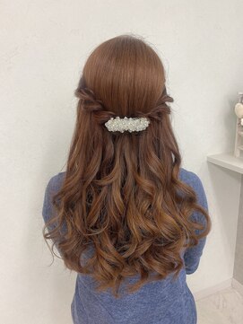 ヘアーセットサロン ピンキー(Hairset Salon Pinky) pinky.綺麗めハーフアップ