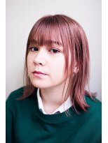 ピズム(PISM)&nbsp;ピンクグレージュボブ/メルティカラー/大人かわいい/くびれヘア