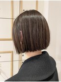 切りっぱなしボブ