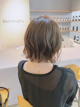 フランチェスカドット(francesca.) アッシュベージュ×ゆったり巻き【竹中慎治】梅田