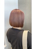 ボブ   ×    ハイトーンピンク