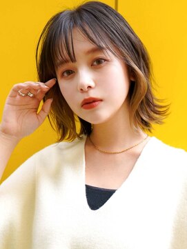 ラフィス ヘアー リノ 三宮店(La fith hair lino) 【La fith】イヤリングカラー×くびれミディ