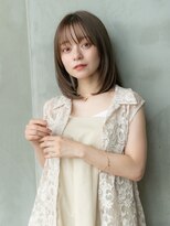 ハバナ 天神(HAVANA)&nbsp;大人かわいい/内巻きボブ×マロンベージュ/20代30代